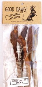Good Dawg Sheep Gullet Sticks for Dogs - Durable, Low-Fat Dental Chew