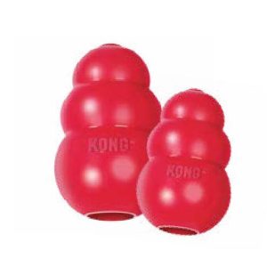 KONG Classic red rubber dog toy - Stuffable chew and treat dispenser