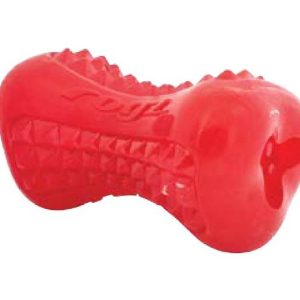 Rogz Yumz Chew Toy - Stuffable rubber bone with textured surface